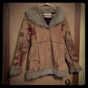 Vintage Daniel Benjamin Vegan Fur/Leather Jacket